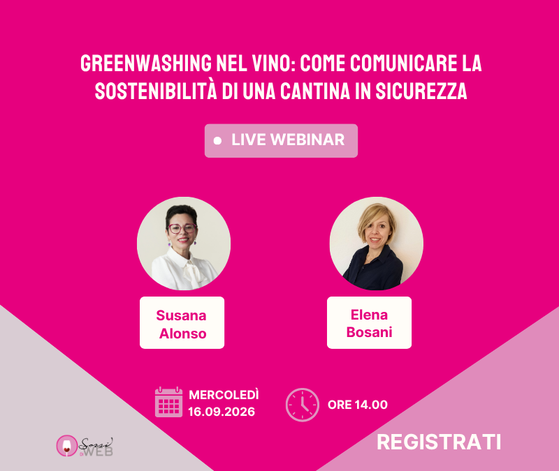 greenwashing nel vino webinar Sorsi di Web